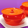 Thai Melamine Donga Set with Lid - Set of 2