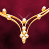 Classy Diamond & Gold Necklace Pendant